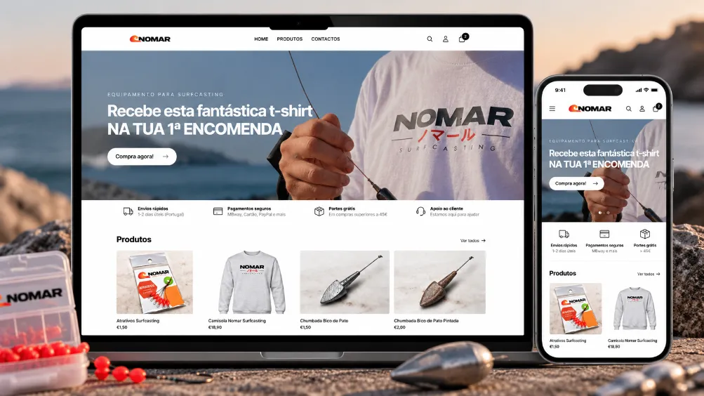criação lojas online